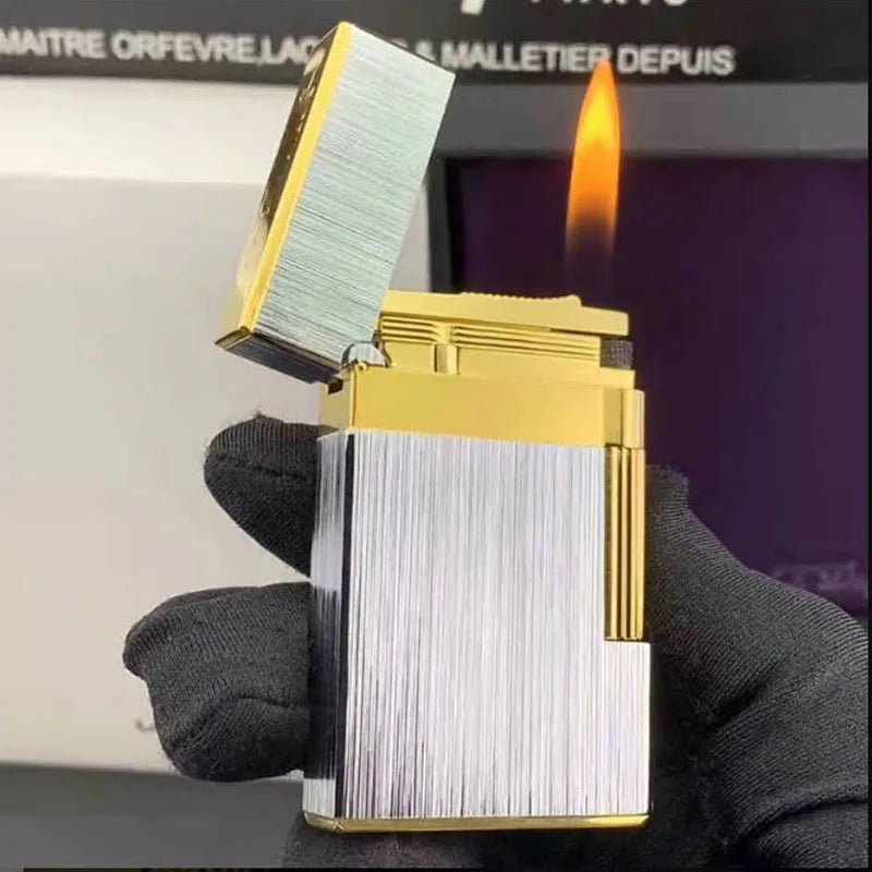 Brushed Metal ST Dupont Ligne 2 Lighter