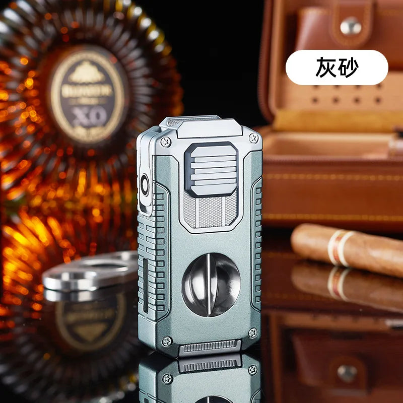 5 in 1 Portable Multi-function Jet Lighter and Cigar Cutter