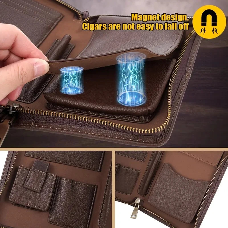 Cigar Storage Bag, Portable Travel Organizer for Cigars