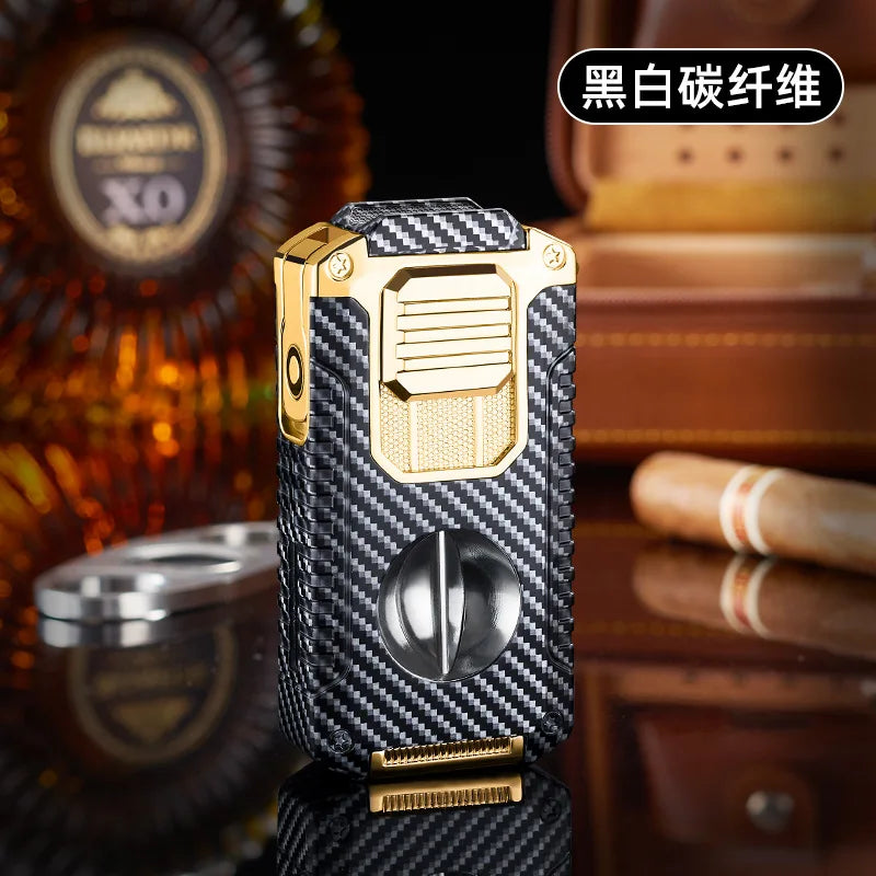 5 in 1 Portable Multi-function Jet Lighter and Cigar Cutter