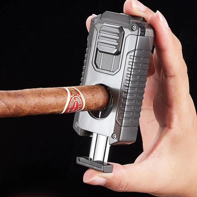 5 in 1 Portable Multi-function Jet Lighter and Cigar Cutter