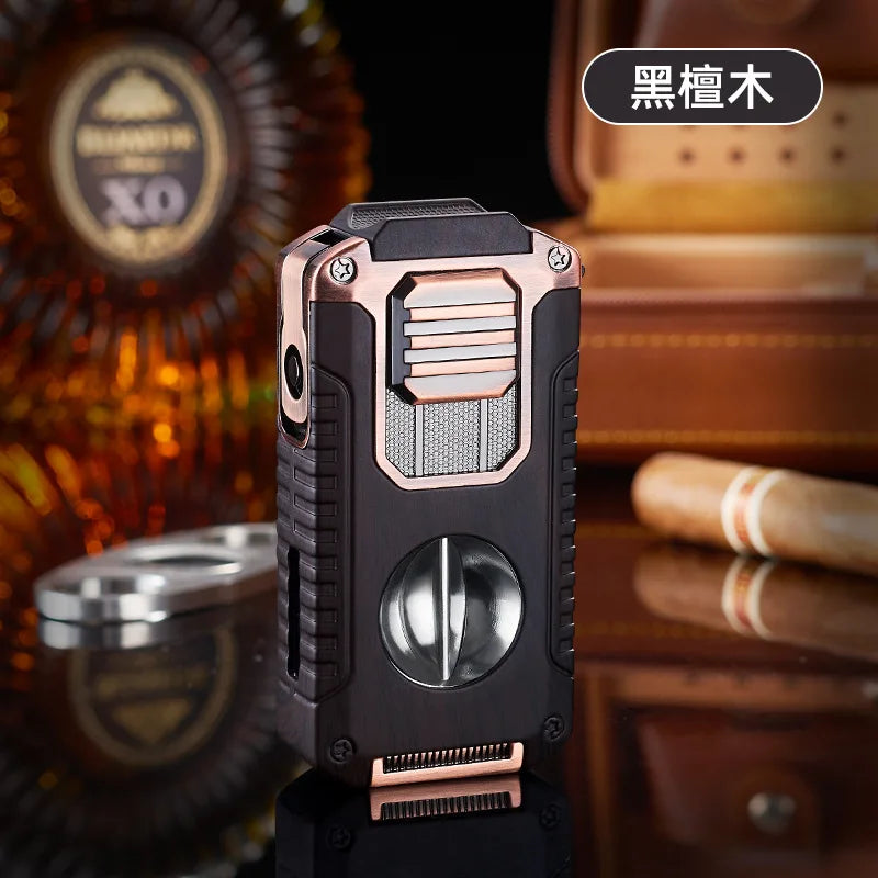 5 in 1 Portable Multi-function Jet Lighter and Cigar Cutter
