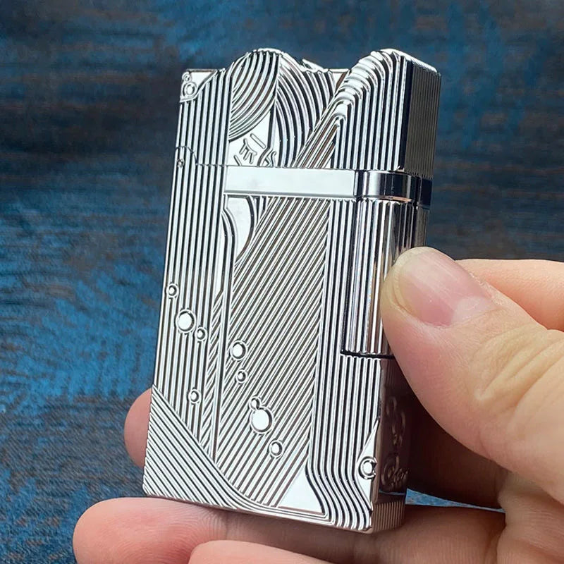 Sleeping Mermaid Dupont Engraving Cigarette Lighter
