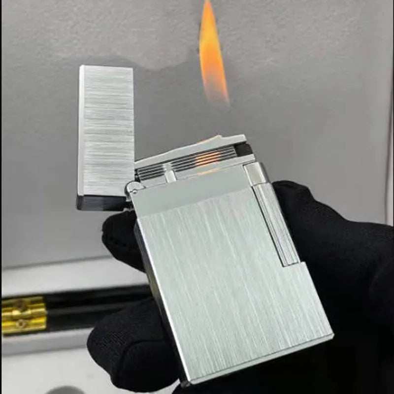 Brushed Metal ST Dupont Ligne 2 Lighter