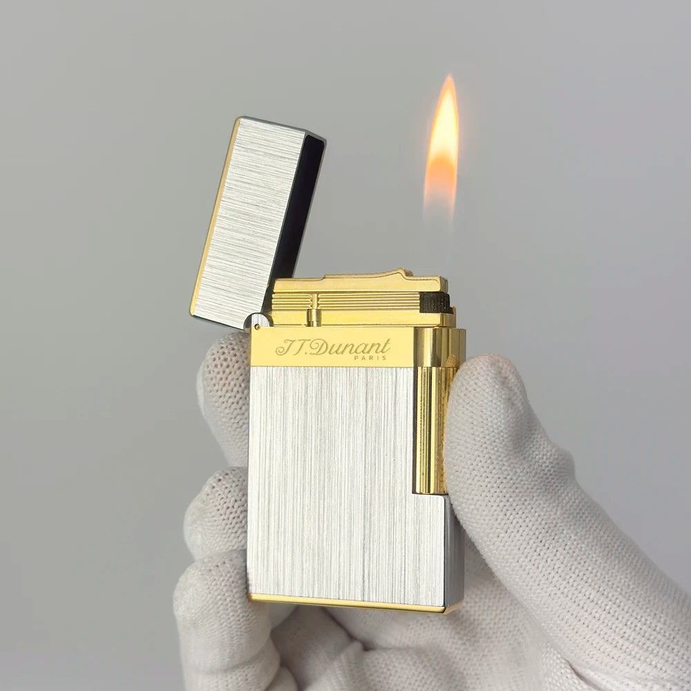 Brushed Metal ST Dupont Ligne 2 Lighter