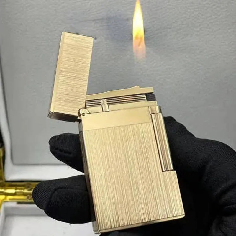 Brushed Metal ST Dupont Ligne 2 Lighter