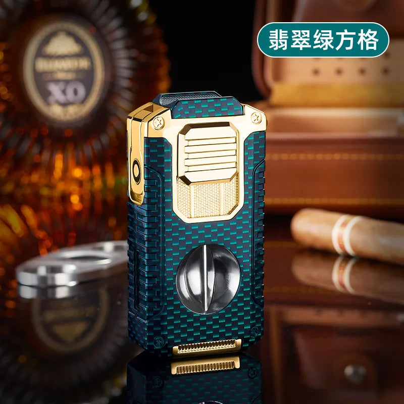 5 in 1 Portable Multi-function Jet Lighter and Cigar Cutter