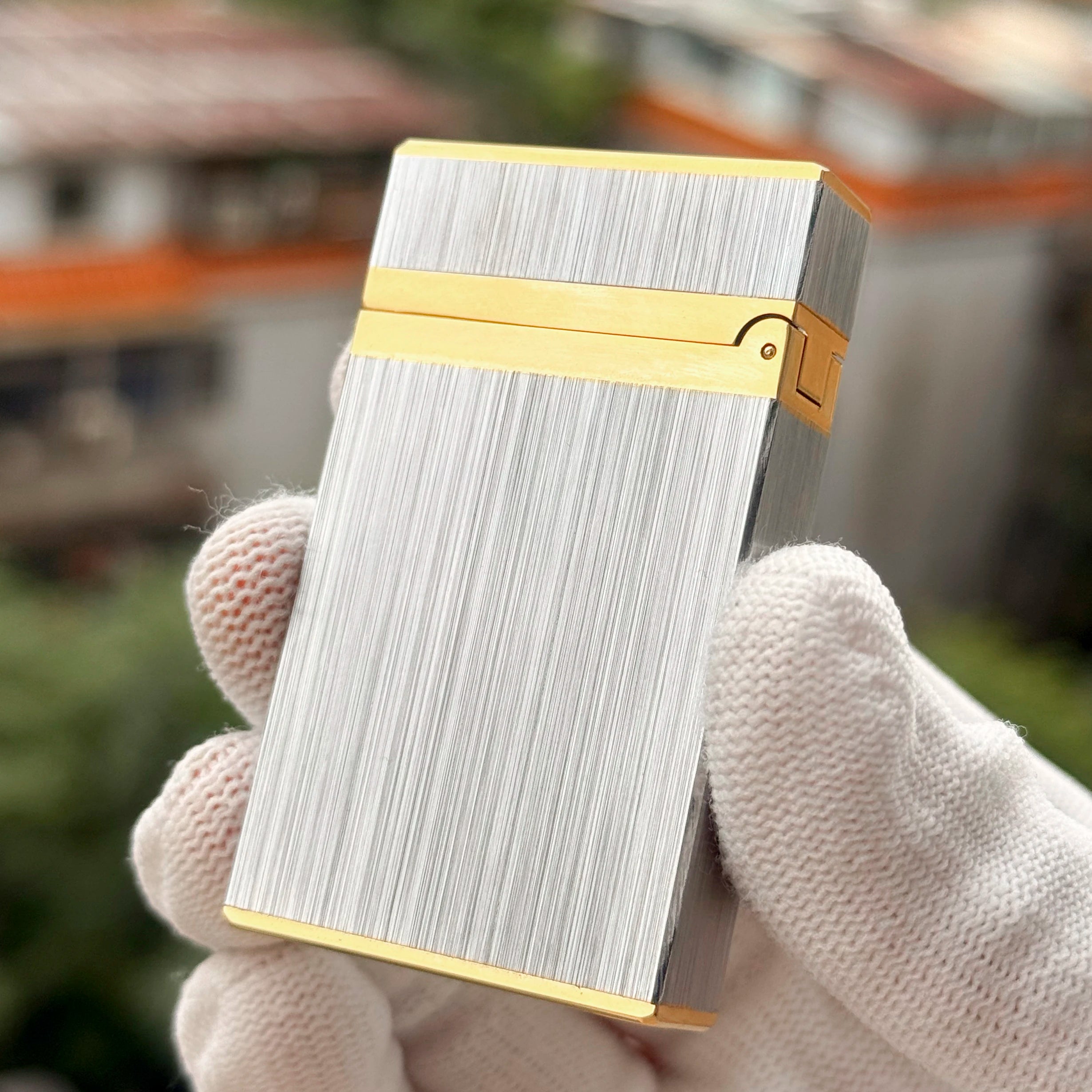 Brushed Metal ST Dupont Ligne 2 Lighter