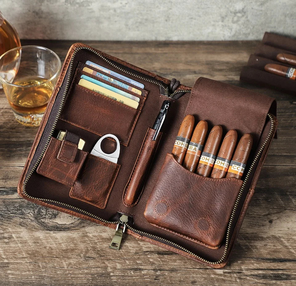 Cigar Storage Bag, Portable Travel Organizer for Cigars