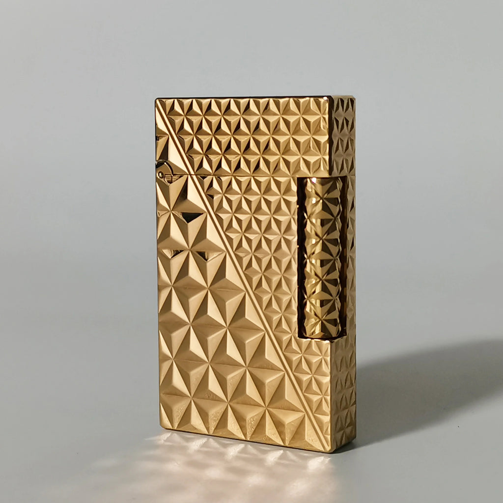 Engraved Signature “Ping” Lighter – Gold / Silver Edition