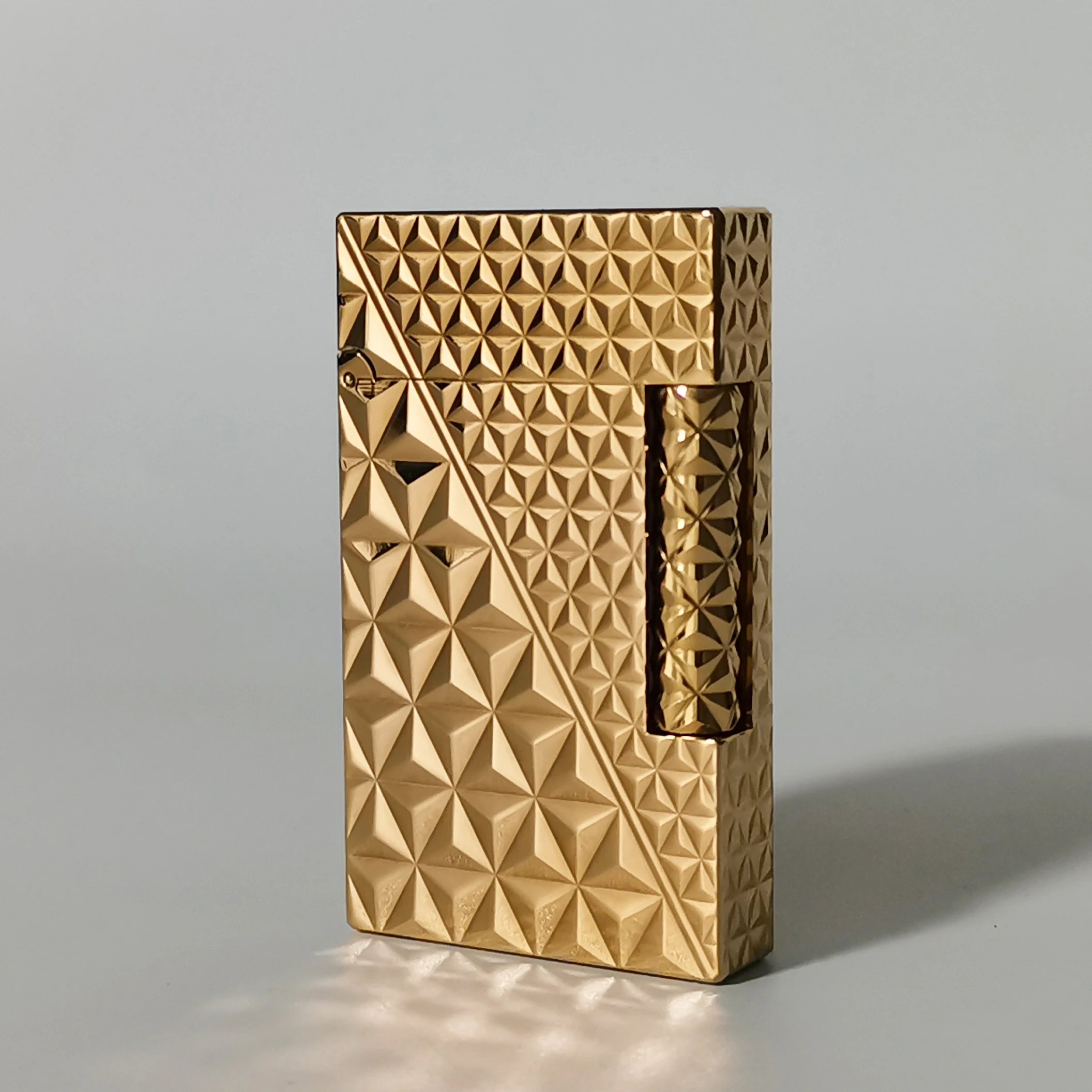 Engraved Signature “Ping” Lighter – Gold / Silver Edition